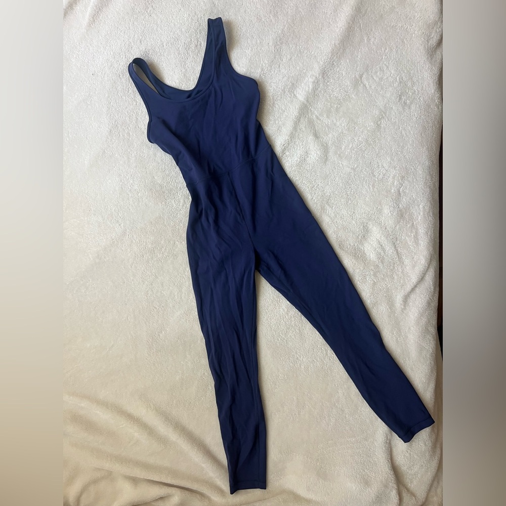 Lululemon Navy Wunder Train Jumpsuit